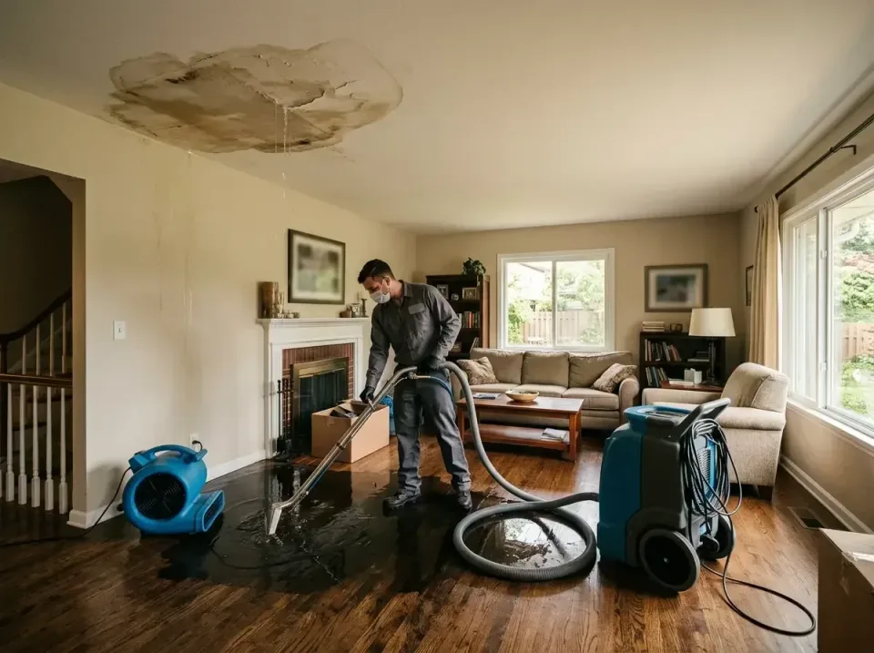 attic-pipe-burst-ceiling-drip-008 — frequently asked questions, Water Damage Restoration & Carpet Care in Tremont, IL